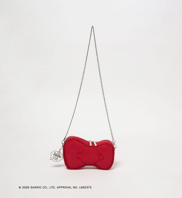 UNITED ARROWS「＜HELLO KITTY &times; UNITED ARROWS＞リボン ショルダーバッグ」|ショルダー・メッセンジャー|RED
