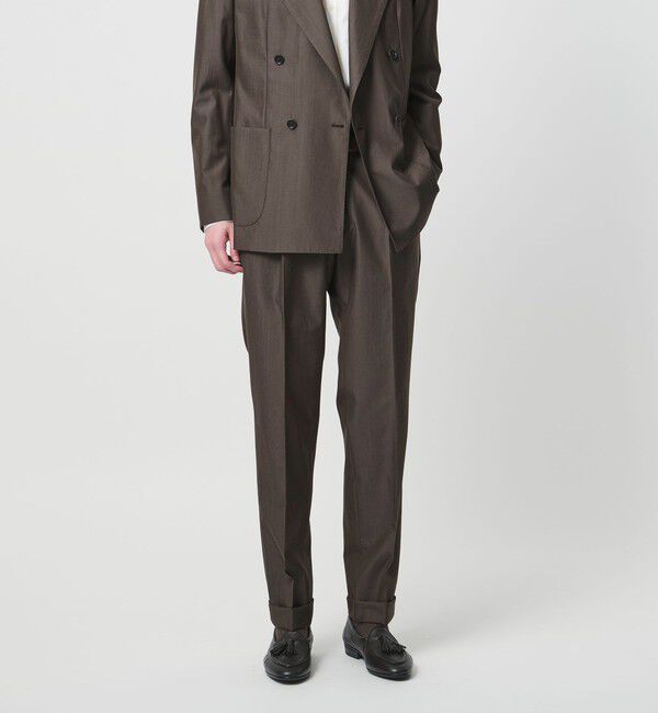 UNITED ARROWS「ポプリン 1プリーツ スラックス R-MODEL」|スラックス|MOCA