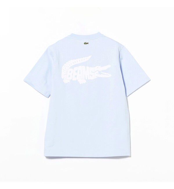 BEAMS「BEAMS｜【別注】LACOSTE / ロゴ Tシャツ｜50周年 別注アイテム｜ヘビー天竺素材｜バックプリント」|Tシャツ・カットソー|