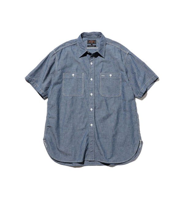 BEAMS PLUS「WORK Indigo Chambray」|シャツ・ブラウス|BLUE
