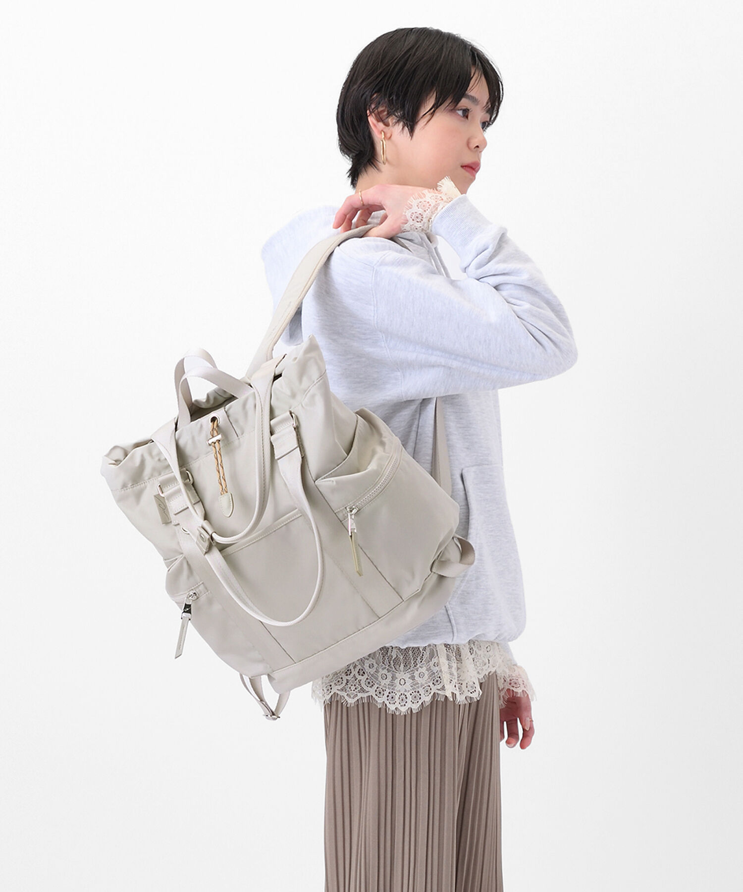 W&.Day/Night「W&.Day/Night アワイ 2WAY トート リュックサック A4サイズ 13.3インチPC収納 20501」|トートバッグ|
