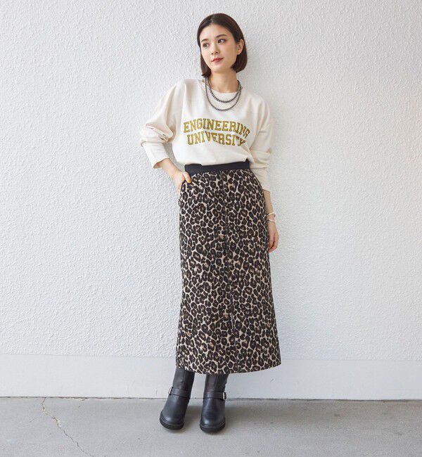 SHIPS for women「〈洗濯機可能〉Odub:フットボール TEE◇」|Tシャツ・カットソー|