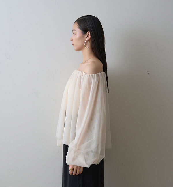 Rouge vif「【一部店舗限定】3wayオフショルチュールブラウス」|シャツ・ブラウス|