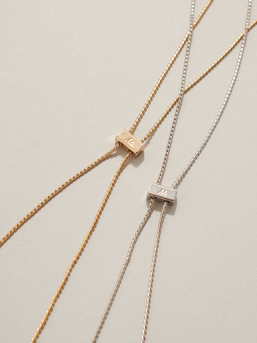 Mila Owen「【EVERYDAY PROOF JEWELRY 】シンプルスライダーネックレス」|ネックレス|