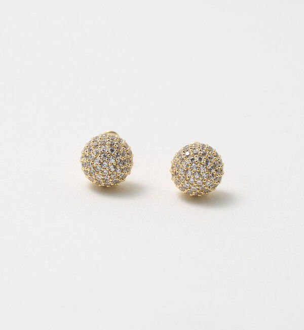 UNITED ARROWS「パヴェ ボール ピアス」|ピアス|GOLD