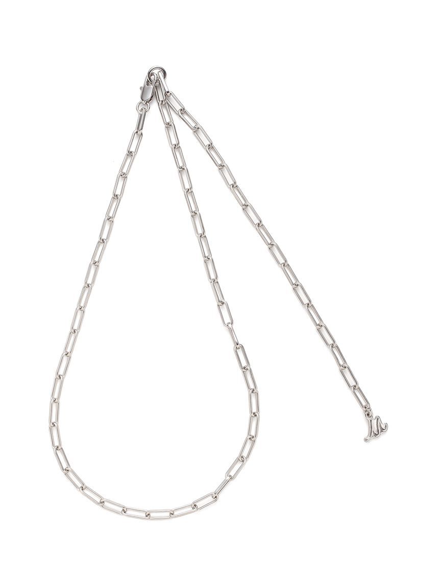 Mila Owen「【EVERYDAY PROOF JEWELRY 】スクエアチェーンネックレス」|ネックレス|SLV
