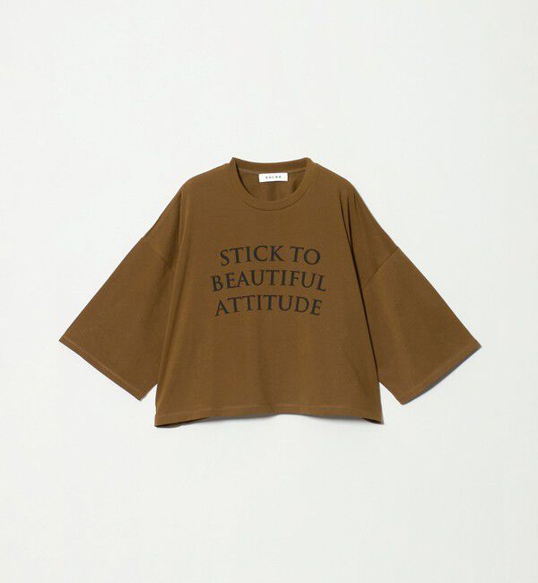 UNITED ARROWS「＜SACRA＞６分袖 レター Tシャツ」|Tシャツ・カットソー|MD.BROWN