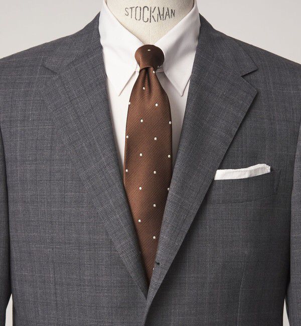 UNITED ARROWS green label relaxing「GLR ポリエステル ウォッシャブル ドット ネクタイ」|ネクタイ・蝶ネクタイ|DK.BROWN