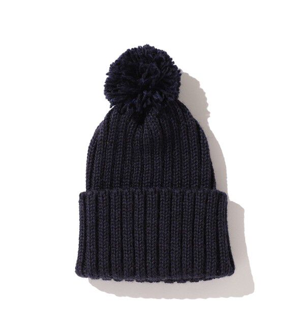 BEAMS PLUS「BEAMS PLUS / Bon-Bon Style Watch Cap」|ニット帽|NAVY*CULDAFF(4833)
