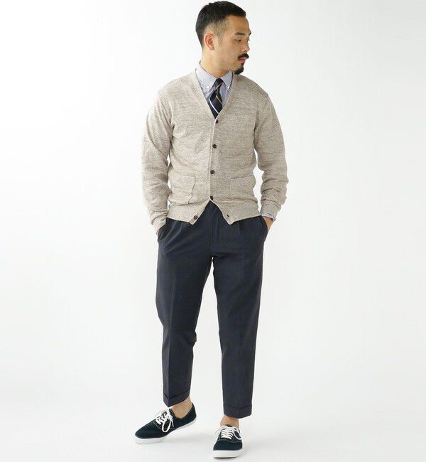 BEAMS PLUS「Cardigan Linen」|ニット・セーター|