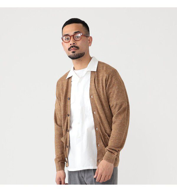 BEAMS PLUS「Cardigan Linen」|ニット・セーター|