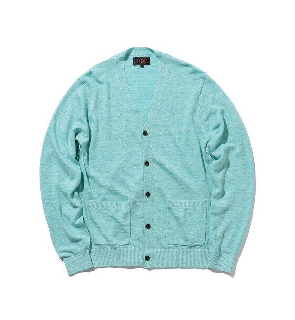 BEAMS PLUS「Cardigan Linen」|ニット・セーター|SAX