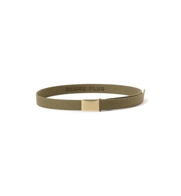 BEAMS PLUS「BEAMS PLUS / コットンキャンバス プレートベルト」|ベルト|