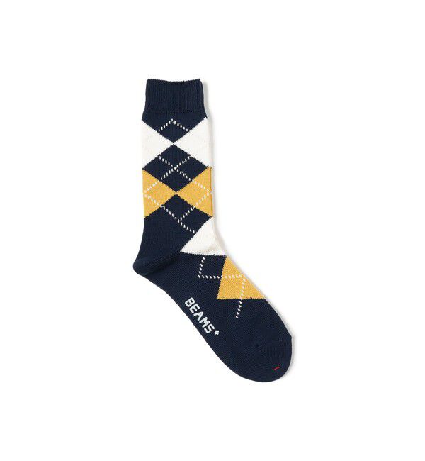 BEAMS PLUS「アーガイルソックス」|ソックス|NAVY