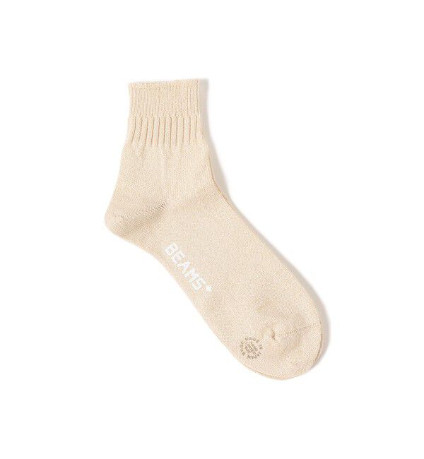 BEAMS PLUS「BEAMS PLUS｜WASHI Short Rib Socks｜メンズ  靴下｜日本製 ｜通気性 吸湿性｜」|ソックス|NATURAL