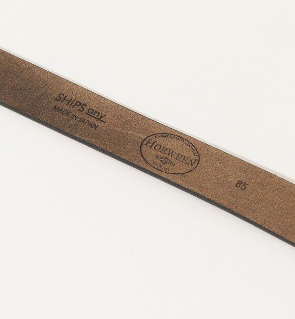 SHIPS any「SHIPS any: HORWEEN  ベーシック レザーベルト◇」|ベルト|