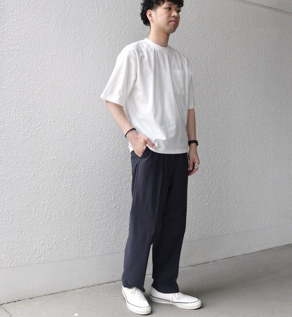 SHIPS any「SHIPS any: SOLOTEX(R) バックピケ リラックス ポケット付き ショートリーブ Tシャツ 26SS◇」|Tシャツ・カットソー|