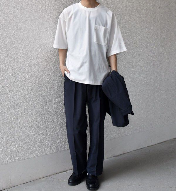 SHIPS any「SHIPS any: SOLOTEX(R) バックピケ リラックス ポケット付き ショートリーブ Tシャツ 26SS◇」|Tシャツ・カットソー|