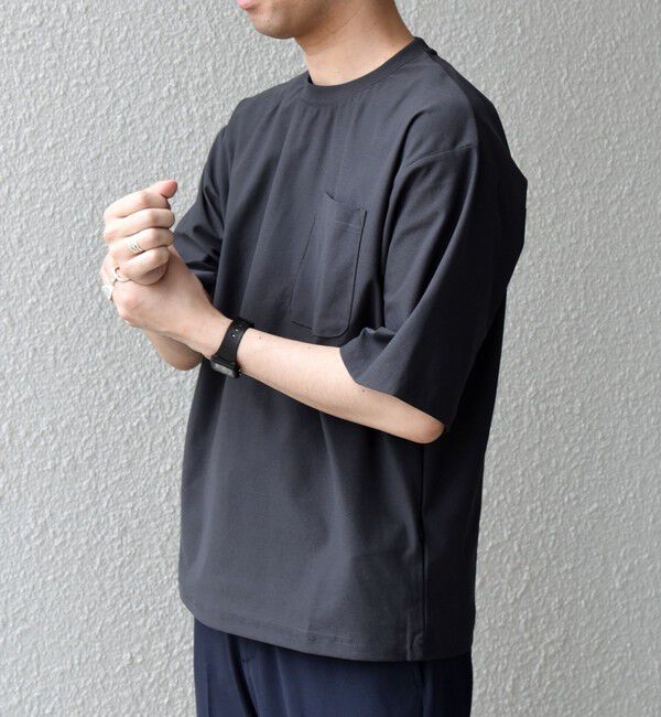 SHIPS any「SHIPS any: SOLOTEX(R) バックピケ リラックス ポケット付き ショートリーブ Tシャツ 26SS◇」|Tシャツ・カットソー|