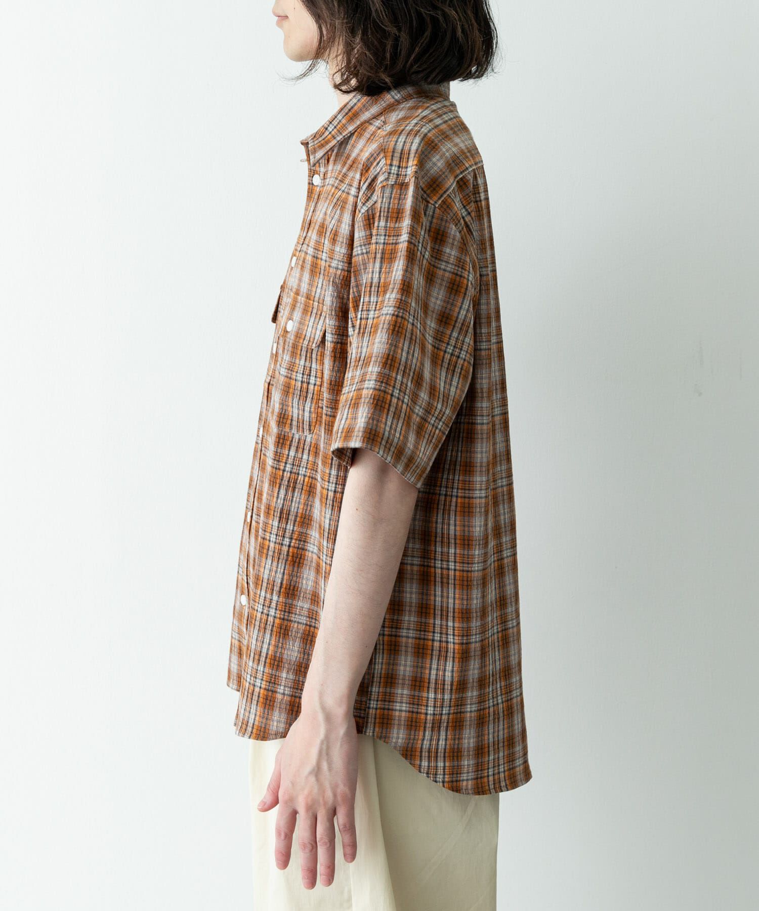 Sonny Label 「ワッシャーチェックショートスリーブシャツ」|シャツ・ブラウス|