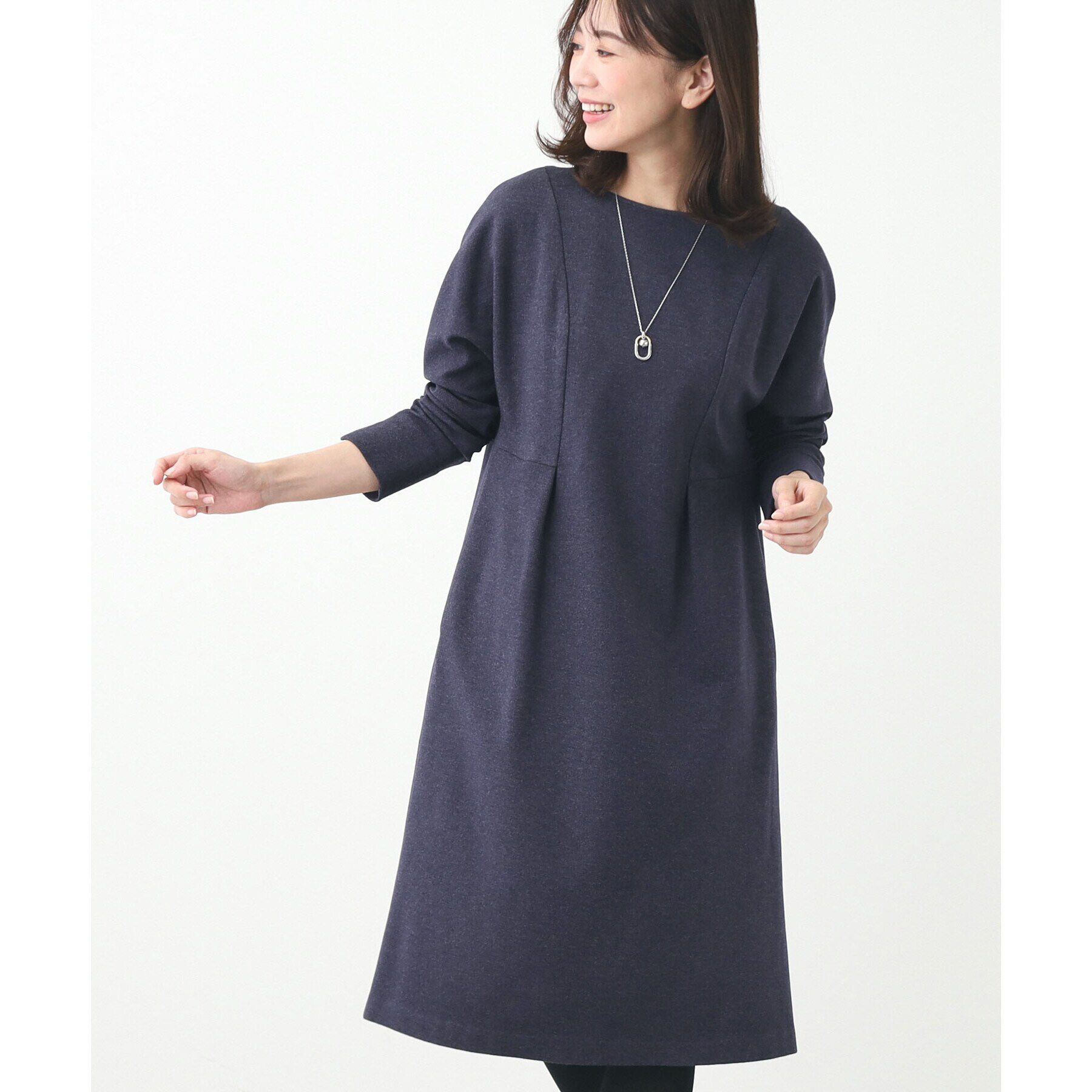 Reflect「【夏SALE】ドルマンスリーブストレートシルエットワンピース」|ワンピース|