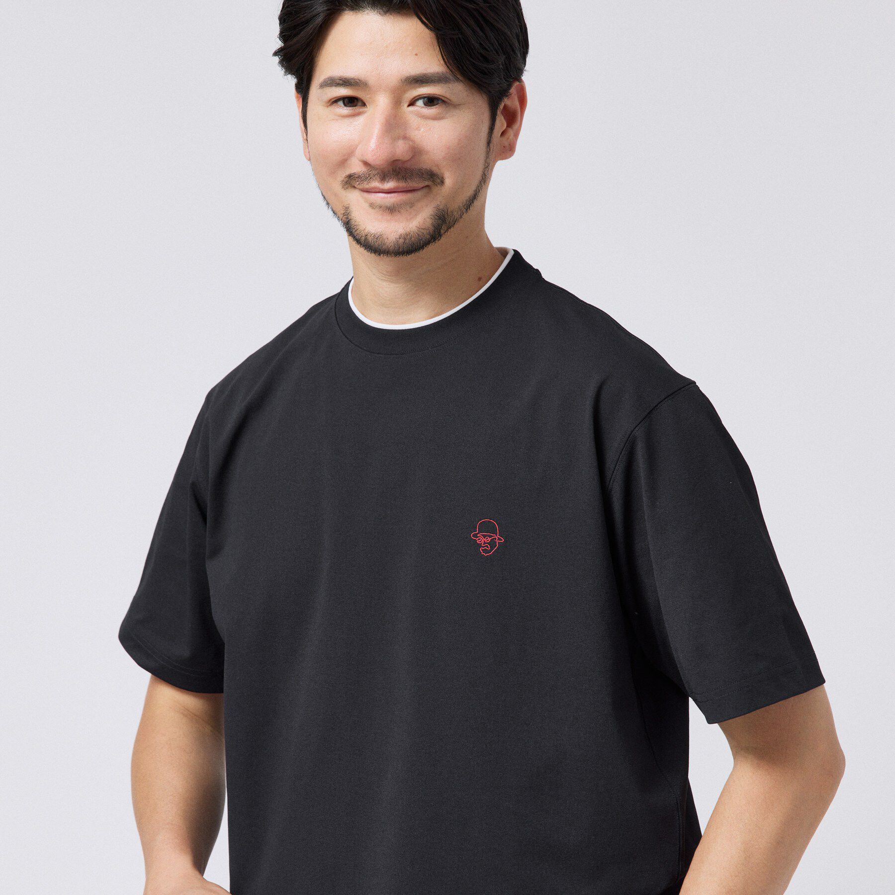 TAKEO KIKUCHI「【汗染み軽減】フェイクレイヤー ワンポイント プルオーバー」|Tシャツ・カットソー|