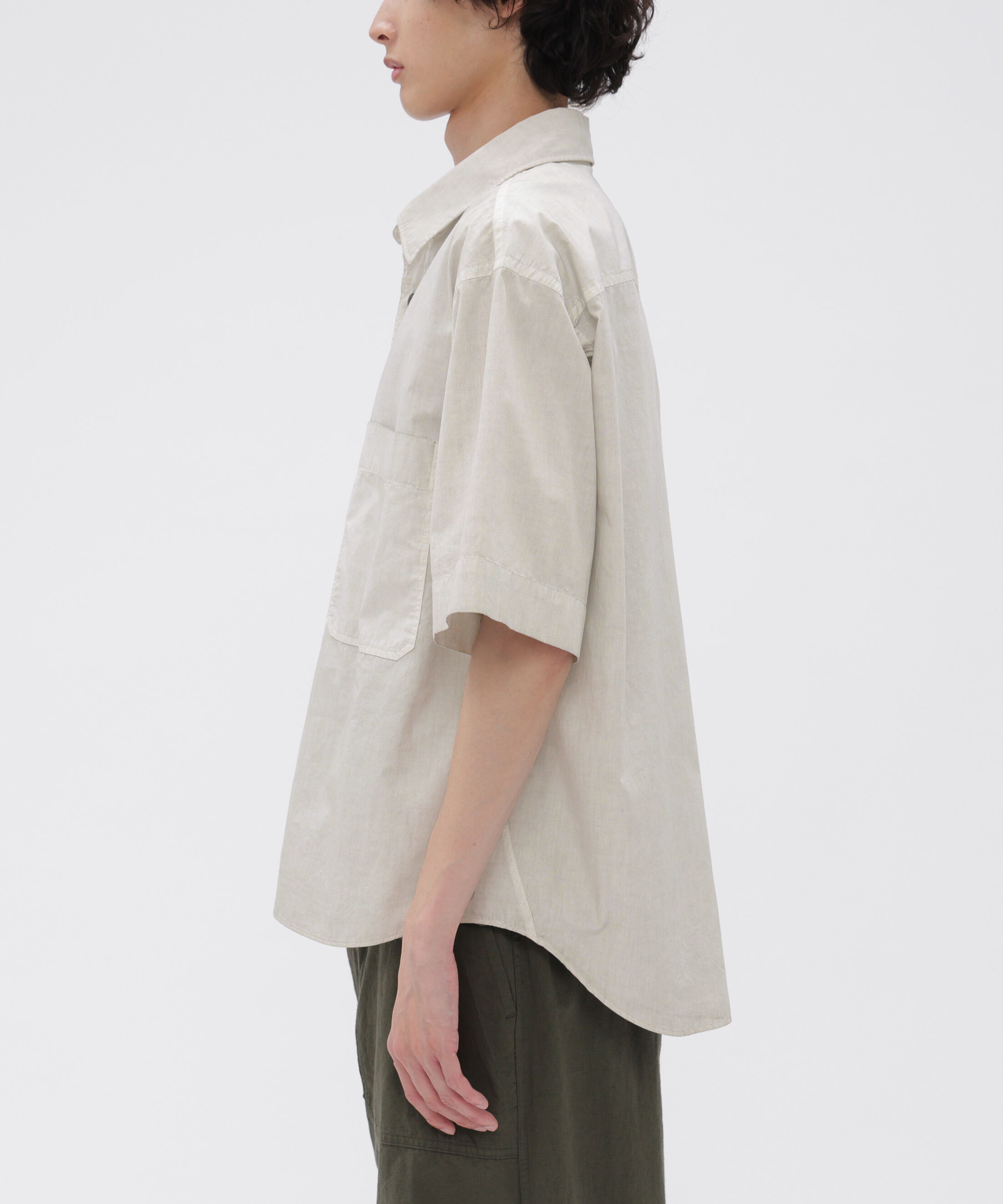 MHL.「CARBON DYED COTTON POLIN SHIRT」|シャツ・ブラウス|