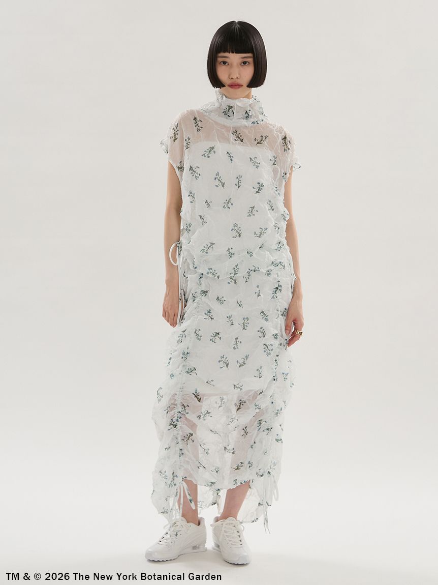emmi atelier「【emmi&times;NYBG】フラワーワッシャースカート【セットアップ対応】/ハンドウォッシャブル」|スカート|