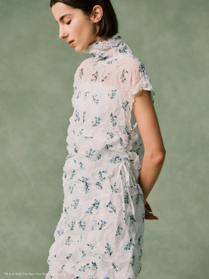 emmi atelier「【emmi&times;NYBG】フラワーワッシャースカート【セットアップ対応】/ハンドウォッシャブル」|スカート|