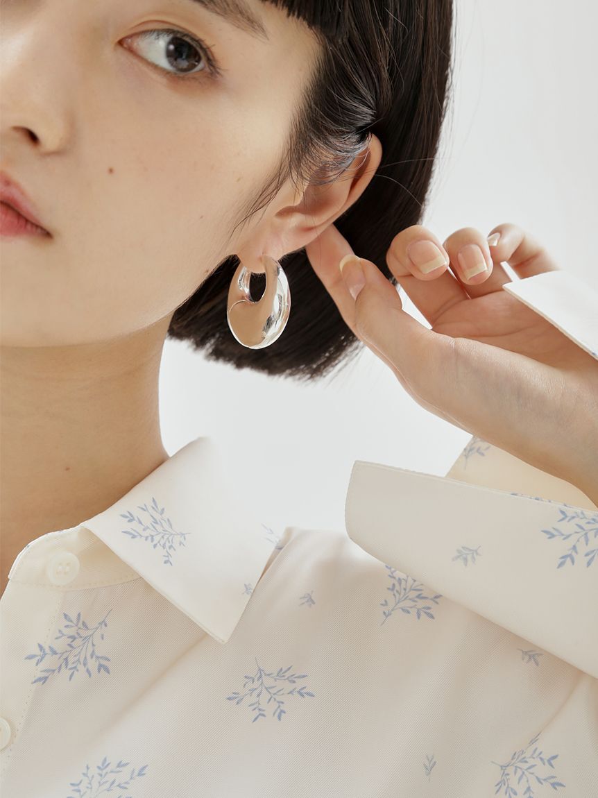 emmi atelier「サークルワンタッチピアス」|ピアス|