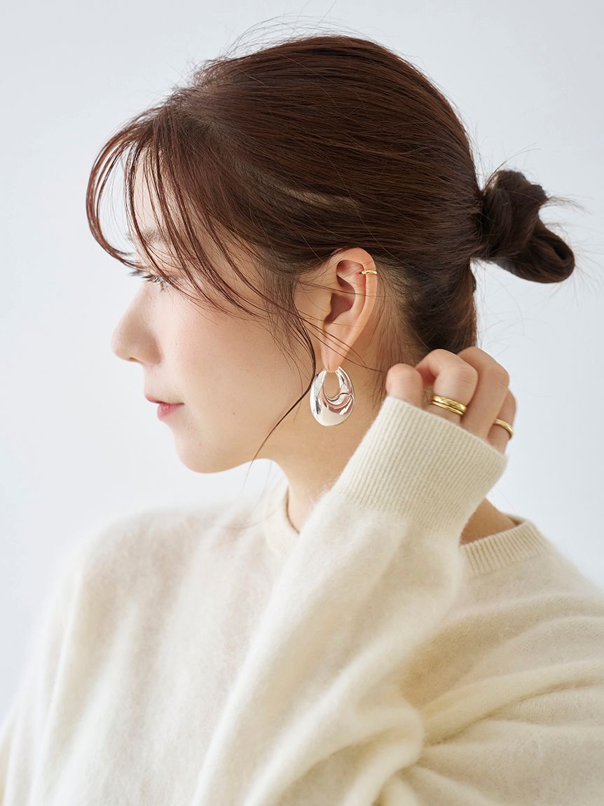 emmi atelier「サークルワンタッチピアス」|ピアス|