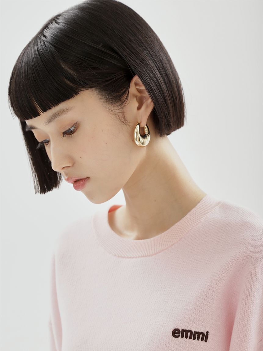 emmi atelier「サークルワンタッチピアス」|ピアス|GLD