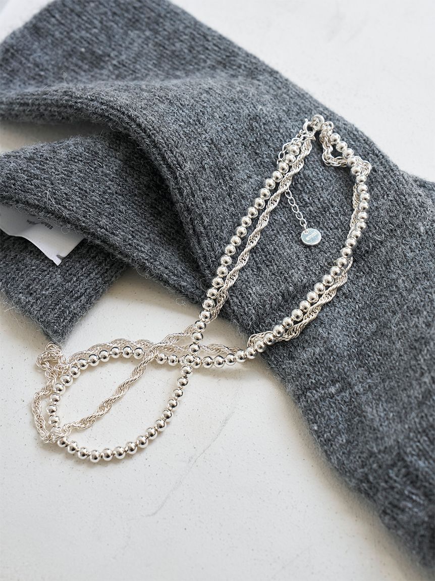emmi atelier「2連ショートネックレス」|ネックレス|SLV