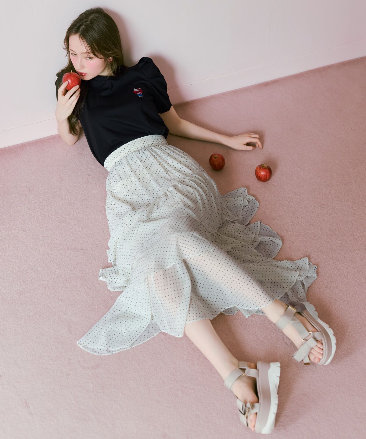 WILLSELECTION「WILLSELECTION&times;HELLO KITTY 刺繍カットトップス」|Tシャツ・カットソー|