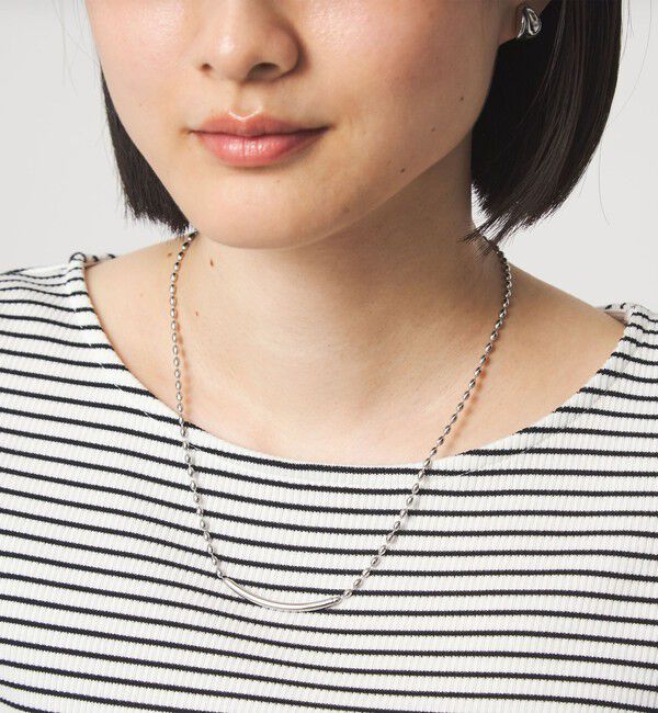 UNITED ARROWS green label relaxing「バー ボールチェーン ネックレス」|ネックレス|SILVER