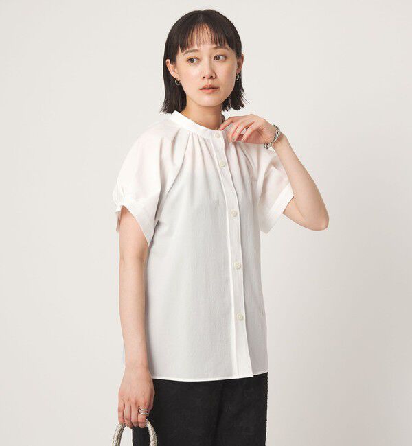 UNITED ARROWS green label relaxing「スタンドネック 2WAY ブラウス」|シャツ・ブラウス|