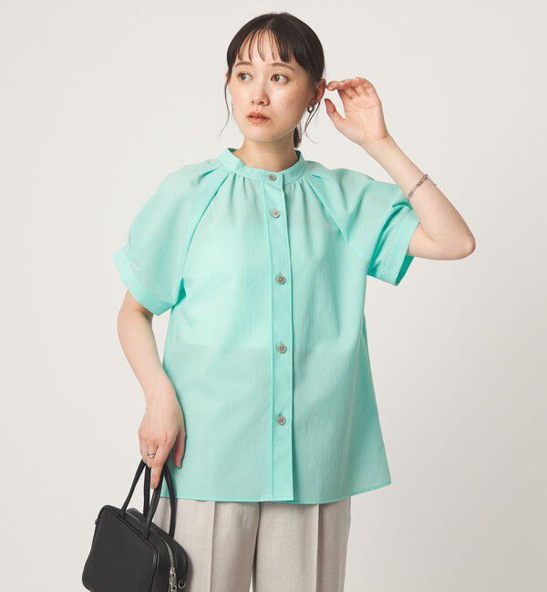UNITED ARROWS green label relaxing「スタンドネック 2WAY ブラウス」|シャツ・ブラウス|