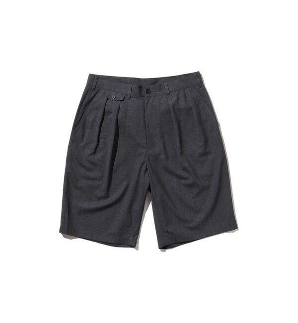 BEAMS PLUS「BEAMS PLUS / 2プリーツ トロピカルウール ショーツ」|その他|CHARCOAL.G