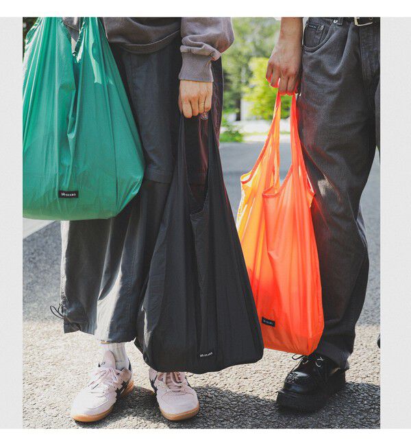bPr BEAMS「リップストップ マルシェバッグ」|ポーチ|BLACK