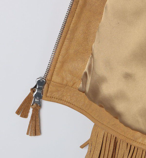 SHIPS「WYTHE NEW YORK: Mustang Fringe Leather Jacket」|ブルゾン・スタジャン|