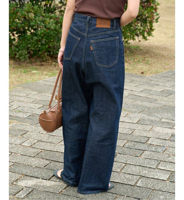 OUTDOOR PRODUCTS Usual Things「追加 ULTサマーデニムハイライズルーズ5PKT BLUE/NAVY」|デニム|