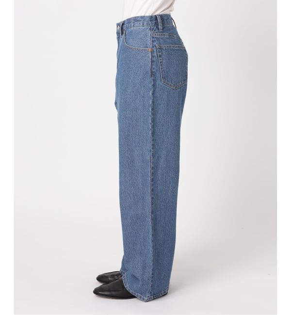 OUTDOOR PRODUCTS Usual Things「追加 ULTサマーデニムハイライズルーズ5PKT BLUE/NAVY」|デニム|