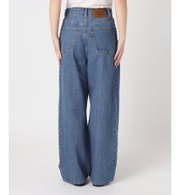 OUTDOOR PRODUCTS Usual Things「追加 ULTサマーデニムハイライズルーズ5PKT BLUE/NAVY」|デニム|