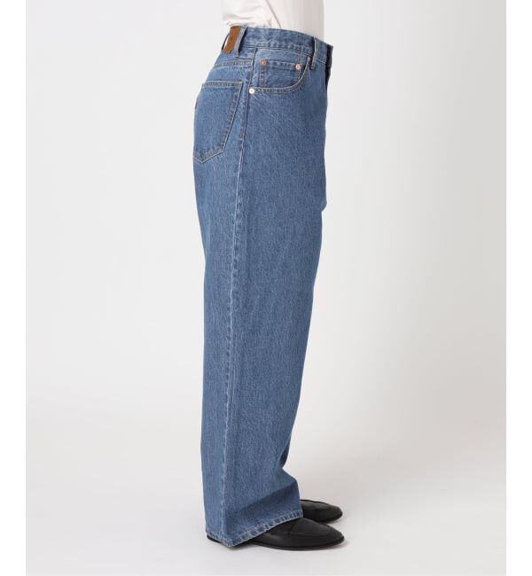 OUTDOOR PRODUCTS Usual Things「追加 ULTサマーデニムハイライズルーズ5PKT BLUE/NAVY」|デニム|