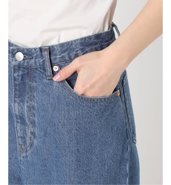 OUTDOOR PRODUCTS Usual Things「追加 ULTサマーデニムハイライズルーズ5PKT BLUE/NAVY」|デニム|