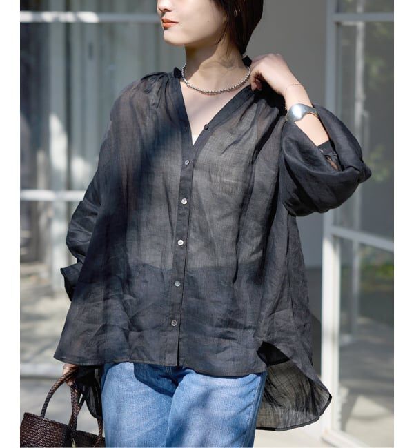 SLOBE IENA「《追加3》ラミースキッパーシャツ」|シャツ・ブラウス|