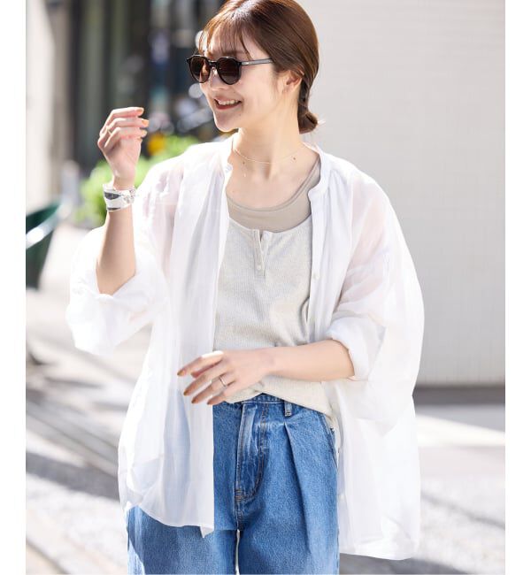 SLOBE IENA「《追加3》ラミースキッパーシャツ」|シャツ・ブラウス|