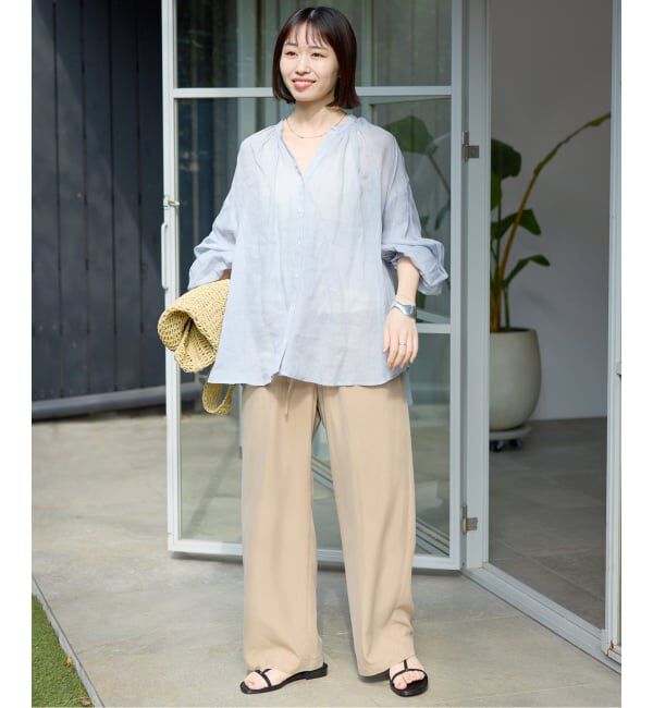 SLOBE IENA「《追加3》ラミースキッパーシャツ」|シャツ・ブラウス|
