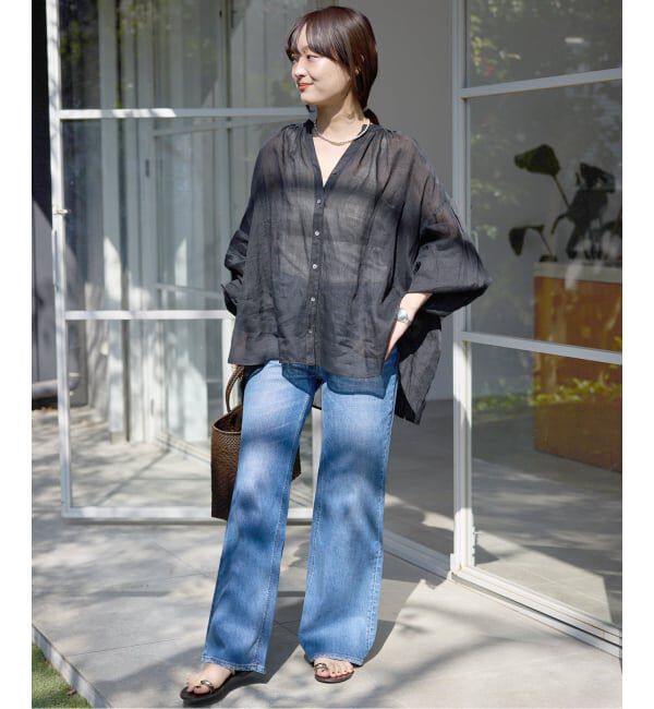 SLOBE IENA「《追加3》ラミースキッパーシャツ」|シャツ・ブラウス|