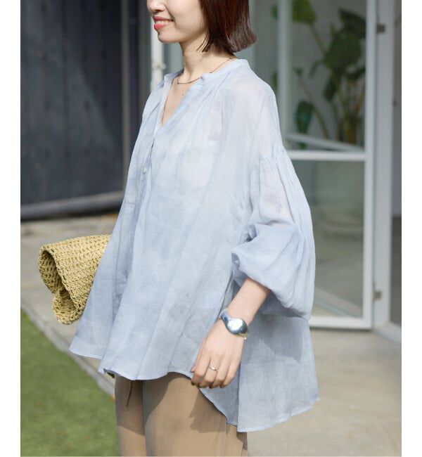 SLOBE IENA「《追加3》ラミースキッパーシャツ」|シャツ・ブラウス|